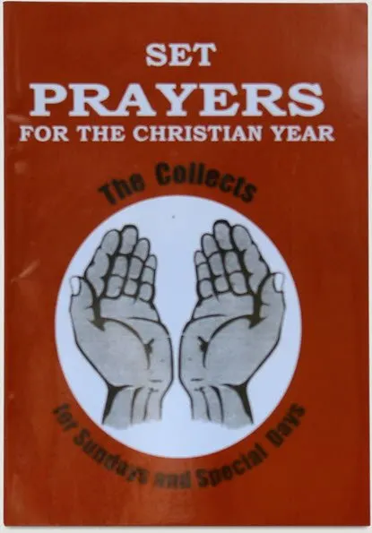 Cover of Set Prayers for the Christian Year: The Collects for Sundays and Special Days, showing open hands in prayer