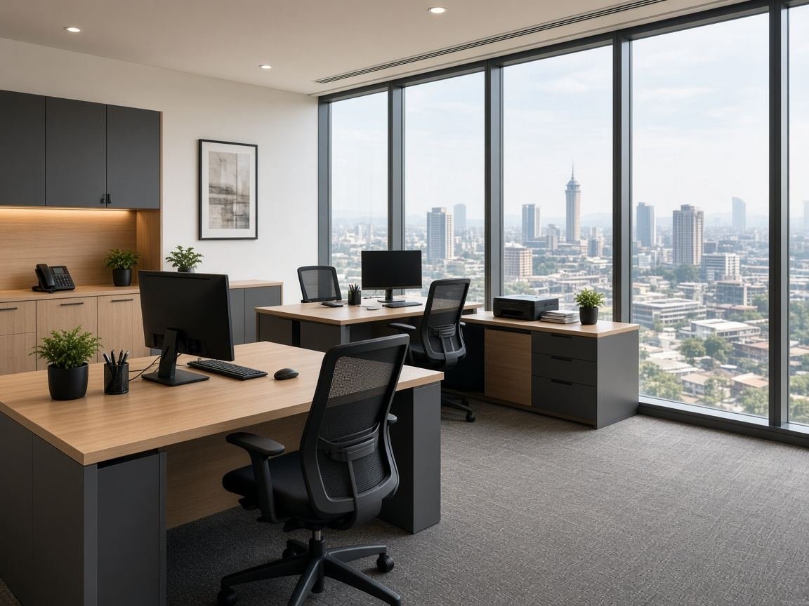 Fitted commercial office interior