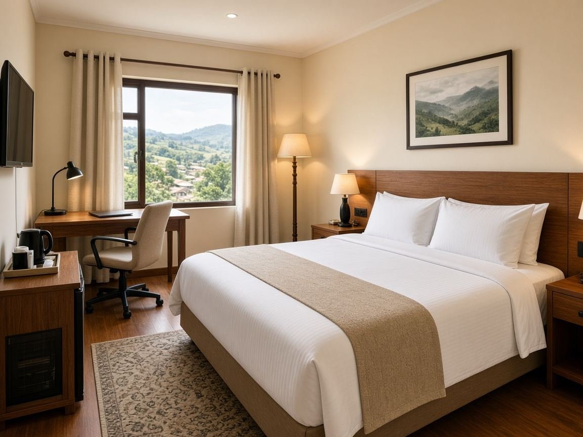 Executive guest room with work desk